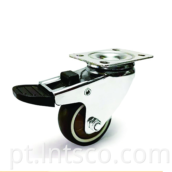 Brake Furniture TPR Caster Wheels